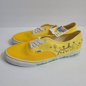 NEW Vans x Sesame Street Shoes Size 11 Yellow